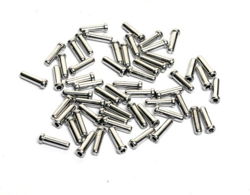 Концевик SHIMANO алюминиевый для троса тормоза, 100 штук Y62098040