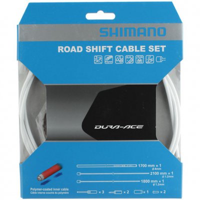 Трос+оплетка переключателя SHIMANO OT-SP41,шоссе,полимерное покрытие, 1700мм, белого цвета Y63Z98920
