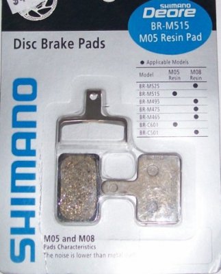Тормозные колодки M05 для Shimano BR-M555, для дискового тормоза, Y8B698010