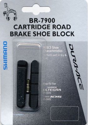 Вкладыш тормозной колодки SHIMANO R55C3 шоссейные, пара, для DA, Ultegra, 105 Y8FN98090