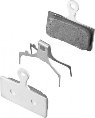 Тормозные колодки SHIMANO для дискового тормоза G01A, пластиковые, пара, с пружиной Y8J79803A