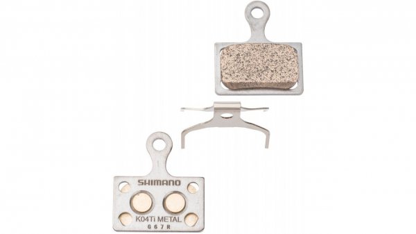 Тормозные колодки SHIMANO K04Ti, для дискового тормоза, метал, пружина, Y8PU98020