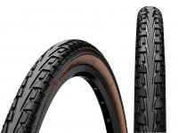Покрышка  CONTINENTAL RIDE Tour Extra Puncture Belt, 28 x 1 3/8 x 1 5/8, (37-622), чёр./коричн.