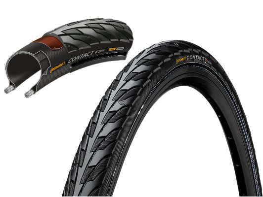 Покрышка  CONTINENTAL CONTACT, 700 x 47C, 47-622, чёр./чёр., 180TPI, SafetySystemBreaker