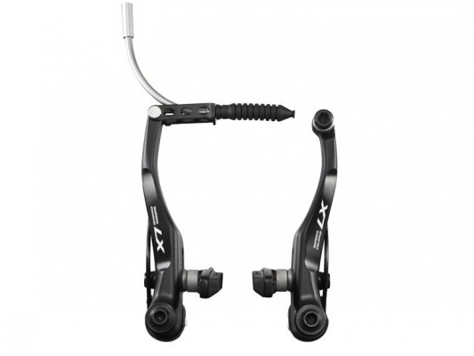 Тормоз SHIMANO V-brake BR-T670 DEORE LX передний, черный, колодки M70CT4, болты 16мм, без уп.