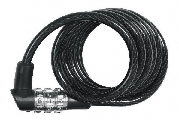 Замок вело ABUS 3506C/180 черный кодовый