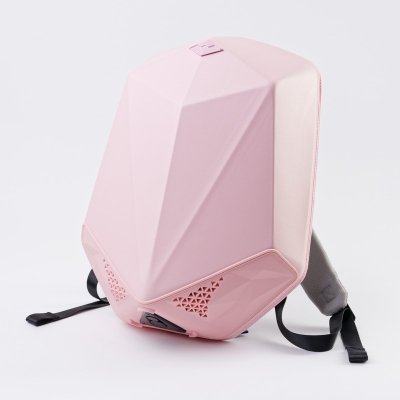 Антивандальный рюкзак  с колонкой Bluetooth BBOM Цвет:розовый., power bank 5000mAh, usb