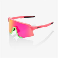 Очки спортивные  100% S3 Matte Washed Out Neon Pink / Purple Multilayer Mirror Lens