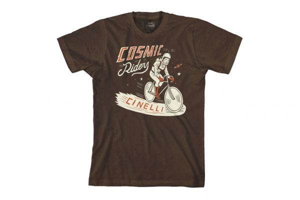 Футболка Cinelli T-Shirt Cosmic Rider-Sergio-Mora / Коричневый