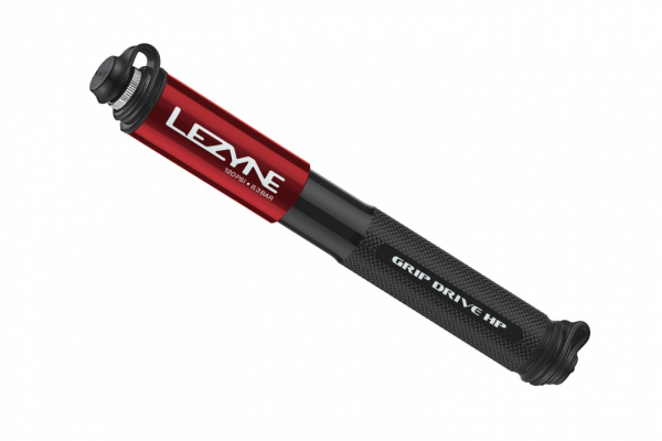 Насос велосипедный Lezyne Grip Drive HP Small, ручной / Красный
