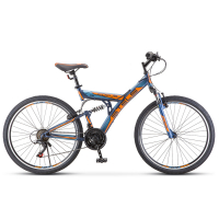 Велосипед Stels Focus V 26 18 Sp V030 Темно-синий/Оранжевый (2018)