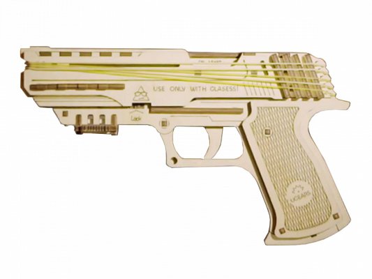 3D-конструктор UGEARS Пистолет Вольф-1