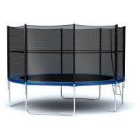 Батут с внешней сеткой и лестницей Diamond Fitness External 12ft (366 см)