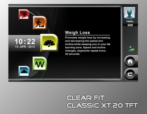 Беговая дорожка Clear Fit Clear Fit Classic XT.20 TFT