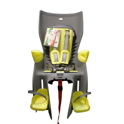 Детское заднее велокресло  BELLELLI Summer Clamp Hi-Viz Цвет: серый/желтый. Вес до 22 килограмм