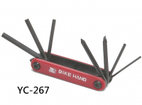Шестигранник BIKE HAND YC-267 складной, 7 предметов