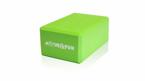 Блок для занятий йогой Moove&Fun светло-зеленый