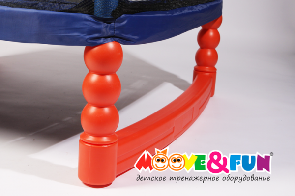 Батут детский 120х120 см Moove&Fun с защитной сеткой