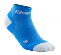 Женские ультралегкие спортивные компрессионные носки  CEP Ultralight Low Cut Socks / Синий C1UUW-3