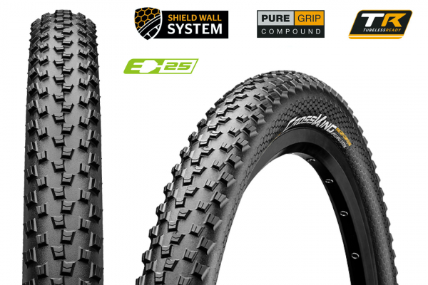 Покрышка 27.5x2.3" CONTINENTAL Cross King ShieldWall foldable 3/180Tpi 780 гр.