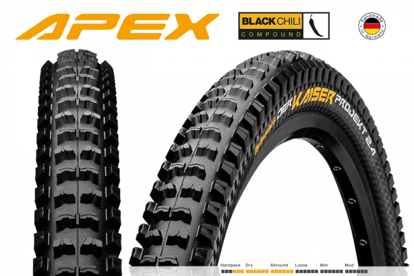 Покрышка 29x2.4" CONTINENTAL Der Kaiser Projekt Apex 6/360Tpi 1390 гр.