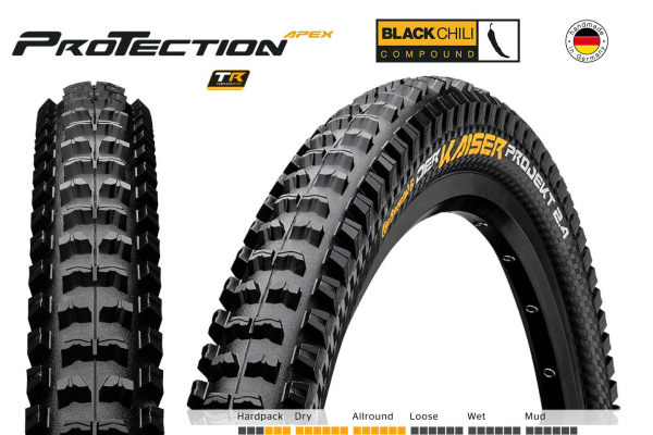 Покрышка 27.5x2.4" CONTINENTAL Der Kaiser Projekt ProTection Apex foldable 3/180Tpi 1000 гр.