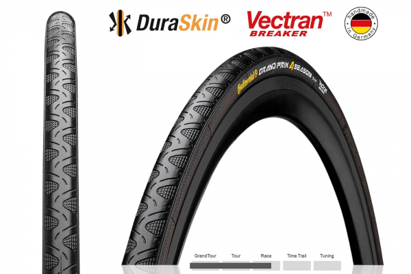 Покрышка 700x32 mm CONTINENTAL Grand Prix 4-Season foldable 3/330Tpi 340 гр.