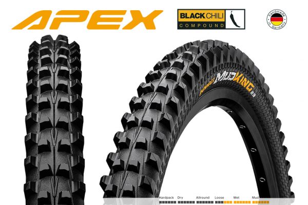 Покрышка 29x2.3" CONTINENTAL Mud King Apex 6/360Tpi 1365 гр.