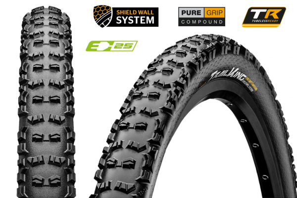 Покрышка 29x2.4" CONTINENTAL Trail King ShieldWall foldable 3/180Tpi 940 гр.