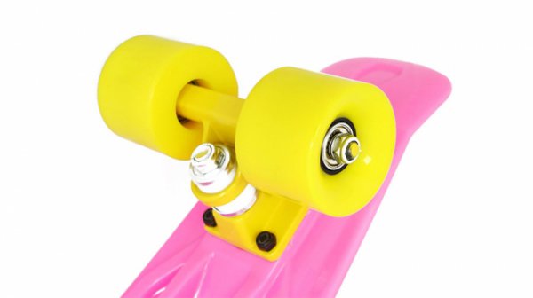 Скейт пластиковый 22х6" Moove&Fun розовый