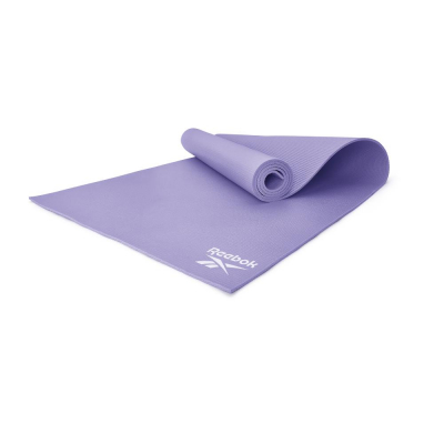 Тренировочный коврик (мат) для йоги Reebok фиолетовый 4 мм