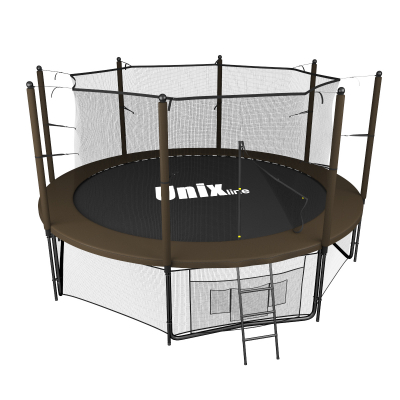 Батут Unix line Black&Brown 12 ft (inside)