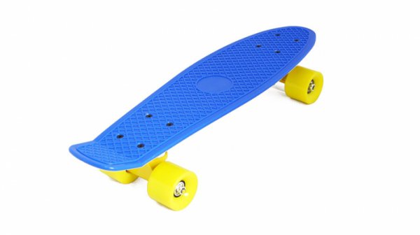 Скейт пластиковый 22х6" Moove&Fun темно-синий