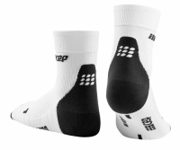 Женские спортивные компрессионные носки CEP Short Socks 3.0 / Белый C103W-0