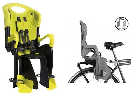 Детское заднее велокресло BELLELLI Tiger Clamp, Hi-Viz