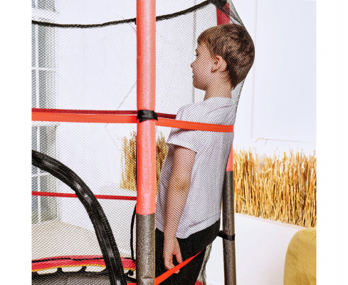 Батут детский DFC TRAMPOLINE-RED 55" с сеткой