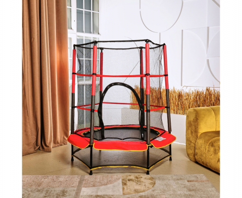 Батут детский DFC TRAMPOLINE-RED 55" с сеткой