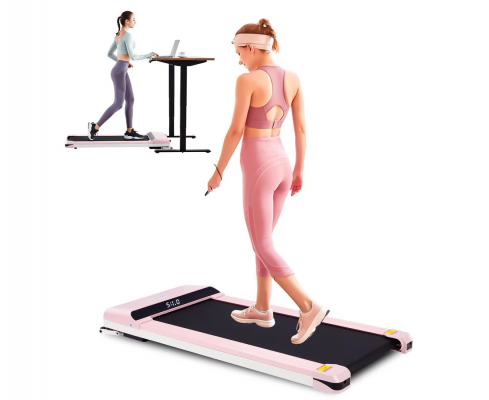 Компактная беговая дорожка DFC UMAY, розовая