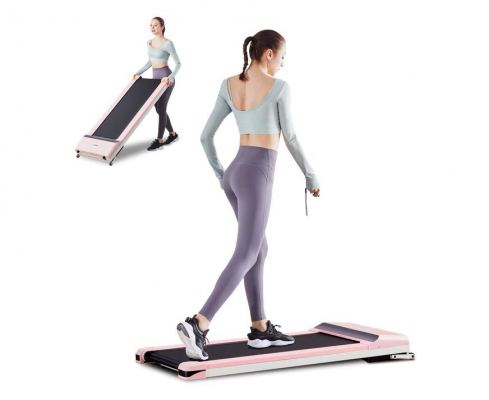 Компактная беговая дорожка DFC UMAY, розовая