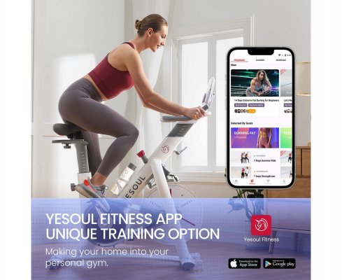 Велотренажер DFC Yesoul Smart M1 BLACK с пульсометром