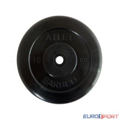Диск обрезиненный черный MB ATLET d-26 10кг