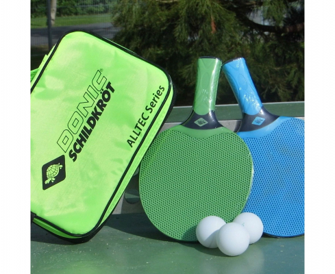 Набор (2 ракетки, 3 мячика, чехол) Donic ALLTEC HOBBY OUTDOOR 