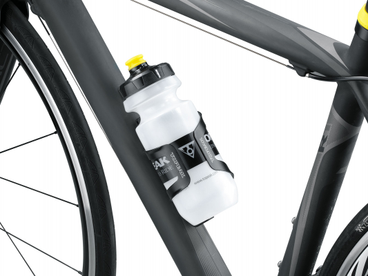 Флягодержатель велосипедный TOPEAK DUALSIDE CAGE, PLASTIC BASE, ALUMINUM CAGE, GRAY/BLACK
