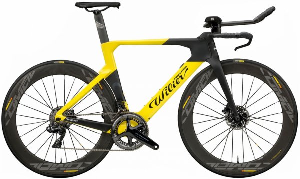 Велосипед Wilier Turbine Crono Ultegra Di2 Disc Cosmic Elite black/yellow (2019)