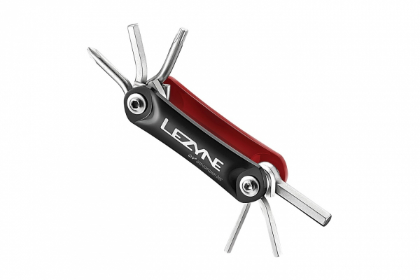 Мультитул складной Lezyne Rap 6 Multitool, 6 функций / Черно-красный