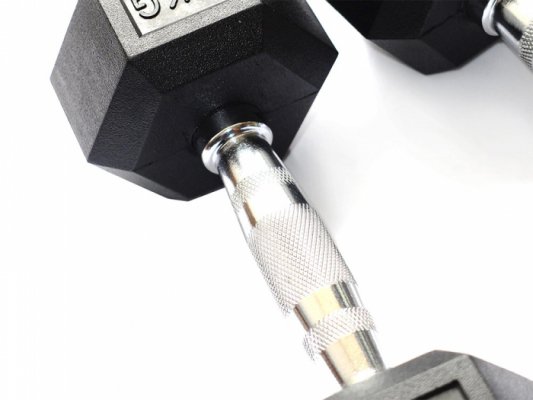 Набор гексагональных гантелей Original Fit.Tools 16 пар от 1 до 25 кг