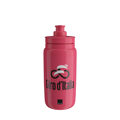 Фляга велосипедная Elite Fly GIRO D’ITALIA, пластик, 550 мл, розовый, EL01604595