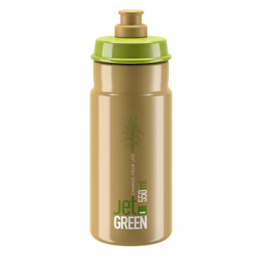 Фляга велосипедная Elite JET GREEN, 550 мл, коричневый