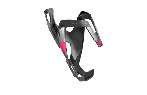 Флягодержатель Elite Vico Carbon / Черный матовый-Розовый