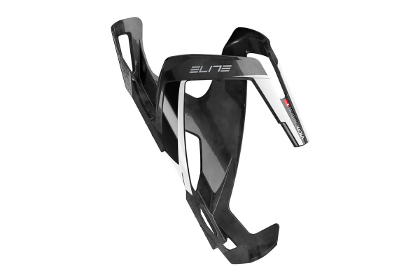 Флягодержатель велосипедный Elite Vico Carbon, чёрный/ белый, 0156150